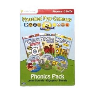 Preschool Prep Company Series  Phonics Pack 3 DVDs Letter Sounds Digraphs Blends